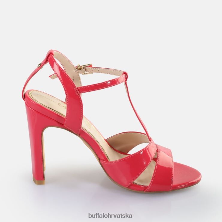 tamno roza Buffalo veganske sandale s petom u jean kavezu |sandale TDD6T529